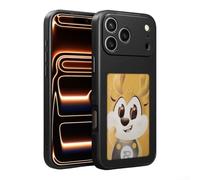 Funda ultra delgada para Pro Max compatible con cargas de imágenes personalizadas a través de aplicaciones dedicadas e integración NFC (16 negro)