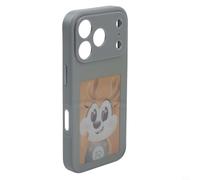 Funda ultra delgada para Pro Max compatible con cargas de imágenes personalizadas a través de aplicaciones dedicadas e integración NFC (17 Pro gris)