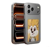 Funda ultra delgada para Pro Max compatible con cargas de imágenes personalizadas a través de aplicaciones dedicadas e integración NFC (16 Pro gris)