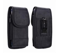 Funda Universal con Clip de Cinturón para XGODY A54 A53 13 Y13 Pro BRONDI Amico Vero 4G Teléfono Móvil Vertical/Horizontal Nylon Bolsa de la Cintura Cover, Negro