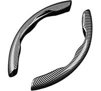 Funda Universal de Fibra de Carbono Volante para Abarth 595 695 595C 124 Spider Grande Punto 500C Monster, Volante segmentado antideslizantede Fibra de Carbono