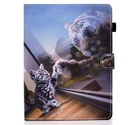 Funda Universal de Piel con Soporte para Tablet Lenovo Tab M10 Plus, HD 10, Google Nexus 9/10, iPad 2018, Galaxy Tab E 9.6 / Tab A 10.1, Sony Xperia Z, Z2 / Z3