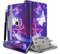 Funda universal de piel sintética con función atril para todas las tabletas de 6, 6.8 y 7 pulgadas, compatible con Kindle eReaders Fire Tablet- Kobo/Voyaga/Lenovo/Sony E-Book/iPad Mini 5 4 3 2 1 (azul