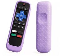 Funda universal de silicona, compatible con Roku TV Remote/Express/Streaming Stick/Premiere, control remoto por voz con cordón