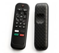 Funda universal de silicona, compatible con Roku TV Remote/Express/Streaming Stick/Premiere, control remoto de voz con cordón