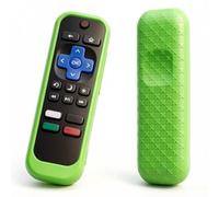Funda universal de silicona, compatible con Roku TV Remote/Express/Streaming Stick/Premiere, control remoto por voz con cordón