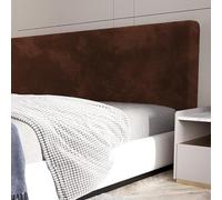 Funda Universal Elástica De Terciopelo para Cabecero - Elegante Protector De Cama A Prueba De Polvo para Camas Matrimoniales, Queen Y King Size. Funda De Deep Coffee Cal King:70.8in