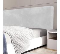 Funda Universal Elástica De Terciopelo para Cabecero - Elegante Protector De Cama A Prueba De Polvo para Camas Matrimoniales, Queen Y King Size. Funda De White Cal King:70.8in