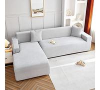Funda universal elástica de terciopelo resistente a los arañazos para sofá de un solo color para sala de estar, se adapta a sofás de 2 plazas de 145 a 185 cm (color: E)