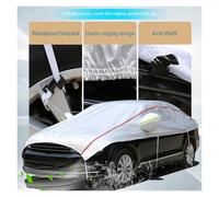 Funda universal for coche, impermeable, for exteriores, Oxford, protección solar, contra la lluvia, los rayos UV, a prueba de polvo y nieve, for SUV y sedán.(Sedan Silver)