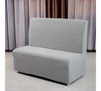 Funda Universal For Sofá Sin Brazos, Protector Elástico For Sofá De Dos Plazas For El Hogar, Hotel, Cafetería Y Bar, Se Adapta A Un Ancho De 110 A 130 Cm (43 A 52 Pulgadas)(Light Gray)