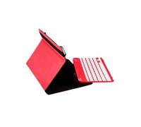 SilverHT - Funda Universal Gripcase + Teclado (9'' - 10.1'') - Rojo