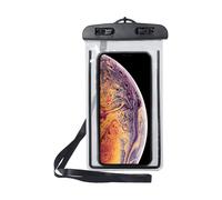 Funda universal impermeable IPX8 para smartphone con cordón para el cuello