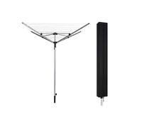 Funda universal impermeable para tendedero giratorio con cremallera, resistente protección anti-UV para secar ropa al aire libre