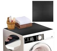 Funda Universal Lavadora, Cubierta para Lavadora, 60 x 60 cm Funda Antipolvo Lavadora, Funda Lavadora de Tambor, Almohadilla Antideslizante Lavadora, para Lavadora, FrigoríFico, Cocina (Negro)