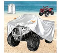 Funda universal para ATV tejido Oxford resistente 600D fundas grandes paras quads de 4 ruedas impermeables paras exteriores y para todo tipo de clima,Plata,310 × 180 × 175 cm