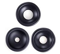 Funda universal para bomba de pene, funda de humo, manguito de repuesto para bombas de pene, repuesto de goma de silicona, bomba de vacío, masturbador, accesorios de erección,paquete de 3(Schwarz-S+M+