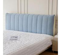 Funda universal para cabecero de cama, de algodón suave, a prueba de polvo, lavable, decoración de dormitorio, color azul (210 x 60 cm) para decoración elegante del hogar