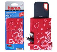Hama Funda para Disco Duro de 4,6 cm (1,8"), Color Rojo