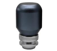 Funda universal para palanca de cambios de coche, retráctil, longitud ajustable, cabezal de palanca de cambios de aluminio, palanca de cambios manual popular (1 pieza plateada) (1 pieza gris)