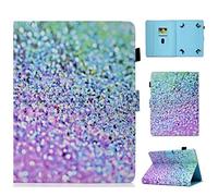 Funda Universal para Tablet 9-10.1", Cubierta de Piel con Soporte para Tarjeta Compatible con Huawei MediaPad T3 / T5 10, iPad 2018, Galaxy Tab E 9.6 / A 10.1, Lenovo Tab 4 10 / TB-X121F