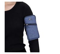 Funda universal para teléfono móvil para pantalla de 6.5 pulgadas, funda de teléfono de gran capacidad, bolsa deportiva para teléfono con cremallera (color: azul, tamaño: 1)