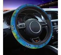 Funda Universal para Volante con la Bandera de Ucrania, de Neopreno, 15 Pulgadas, Transpirable y Antideslizante, para la mayoría de los vehículos.