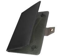 Funda universal tabletas 10” con efecto cuero envejecido Soporte vídeo Negro