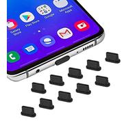 Funda USB C, paquete de 10 protectores de puerto de cargador tipo C para iPhone 17, 16, 15 Pro Max, Samsung Galaxy S24, S23, S22 Ultra S21 FE S20, Note 20, todos los dispositivos USB C y MacBook
