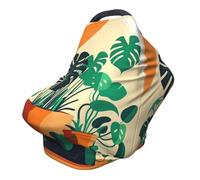 Funda versátil de bambú para silla de paseo con estampado completo de dibujos animados, especialmente diseñada para tu bebé