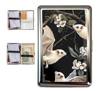 Funda versátil de Estilo Vintage para Tarjetas y Dinero en Efectivo - Nuevas Carteras de Metal duraderas - Tarjetero - Cartera de Metal Ultra Delgada - Cierre fácil a presión (B)