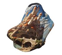 Funda versátil para silla de paseo con estampado completo de anime Castle Sky, especialmente diseñada para tu bebé