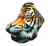 Funda versátil para silla de paseo con estampado completo de cabeza de tigre pequeño, especialmente diseñada para tu bebé