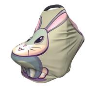 Funda versátil para silla de paseo con estampado completo de conejito, especialmente diseñada para tu bebé
