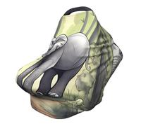 Funda versátil para silla de paseo con estampado completo de elefante, especialmente diseñada para tu bebé