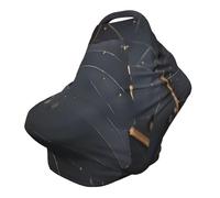 Funda versátil para silla de paseo con estampado completo de hojas de plantas encantadas, especialmente diseñada para tu bebé