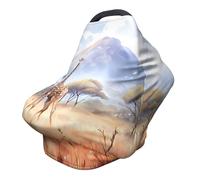 Funda versátil para silla de paseo con estampado completo de jirafa africana, especialmente diseñada para tu bebé