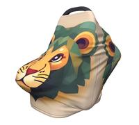 Funda versátil para silla de paseo con estampado completo de león de dibujos animados, especialmente diseñada para tu bebé