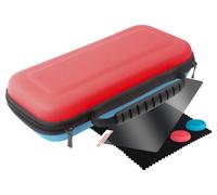 Funda + Vidrio templado + 2 Thumbs OLED BLACKFIRE Fresh Pack Nintendo Switch Azul y Rojo