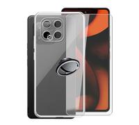Funda + Vidrio Templado para Gigaset GS6 Pro (6.67") Cover，con [Anillo Soporte MóVil] Transparente Estuche a Prueba de Golpes Silicone TPU - SH3