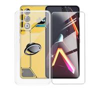 Funda + Vidrio Templado para ZTE Nubia Neo 3 GT (6.80") Cover，con [Anillo Soporte MóVil] Transparente Estuche a Prueba de Golpes Silicone TPU - SH3
