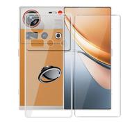 Funda + Vidrio Templado para ZTE Nubia Z70S Ultra (6.85") Cover，con [Anillo Soporte MóVil] Transparente Estuche a Prueba de Golpes Silicone TPU - SH3