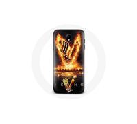 Funda - Vikingos - Samsung Galaxy S5 - Logo V - Espada de Fuego - Negro
