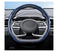 Funda Volante A Presión con Diseño Deportivo Forma Onda para Elantra N para Sonata para Ioniq 5 5N 6 9 para Venue para Kona para Santa Cubierta Volante(Blue D-Shaped)