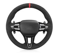 Funda Volante Antideslizante,Transpirable,Funda para Volante de Coche para Hyundai Veloster N 2019-2021 i30 N 2018-2020-Red Thread