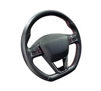 Funda Volante Antideslizante,Transpirable,Funda para Volante de Coche para Seat Leon Cupra R ST Ateca FR Universal-White