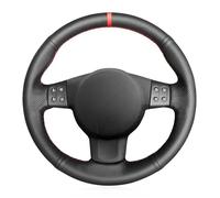 Funda Volante Antideslizante,Transpirable,Funda para Volante de Coche para Seat Leon (Mk2) 2006-2008 Ibiza (6L) 2007-Light Blue Thread