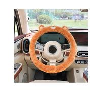 Funda Volante Coche Bonita Funda Para Volante Coche Con Dibujos Animados Invierno Cálida Antideslizante Creativa Adecuada Todas Las Estaciones Cubre Volante(Circle - D)