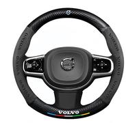 Funda Volante Coche Compatible con Volvo XC60 2013-2017, Transpirable Antideslizante Suave Fundas para Volante Coche Interior Decoracion Cubierta,Black
