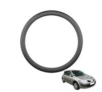 Funda Volante Coche Cubierta del Volante para Megane 2 MK2 2006-2008 Cuero de Microfibra Antideslizante Accesorios Coche Interior Decoracion Negro,A